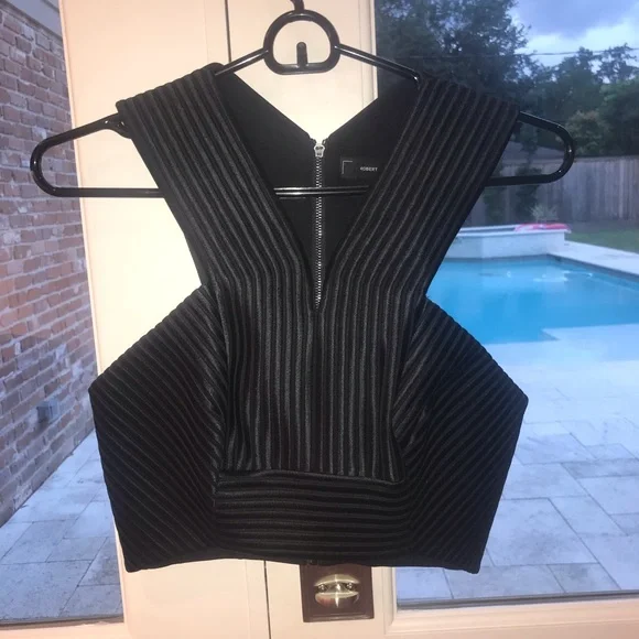 Robert Rodriguez Black crop top - Picture 2 of 6